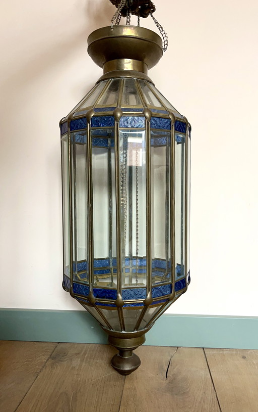 Marokkaanse lamp  – 90 cm hoog | Ø 28 cm |Glas-in-Lood