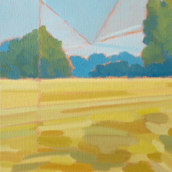 Image 1 of Tra cielo e terra, olio su tela, 50 x 30 cm, Sandra Kolondam