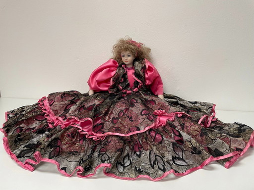 Grande bambola d’arredo vintage da collezione