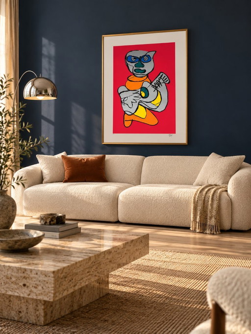 Serigrafía Karel Appel 1978