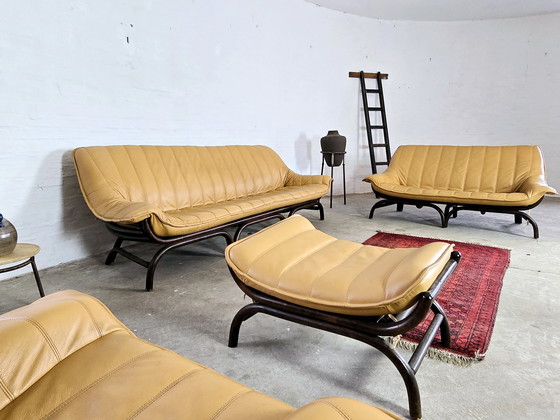 Image 1 of Set di divani e panche in stile boho vintage di metà secolo, anni '60 e '70