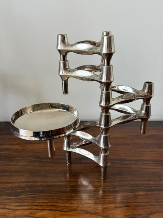 Image 1 of Nagel & Stoffi per BMF - set di candelieri modulari + ciotola anni '70