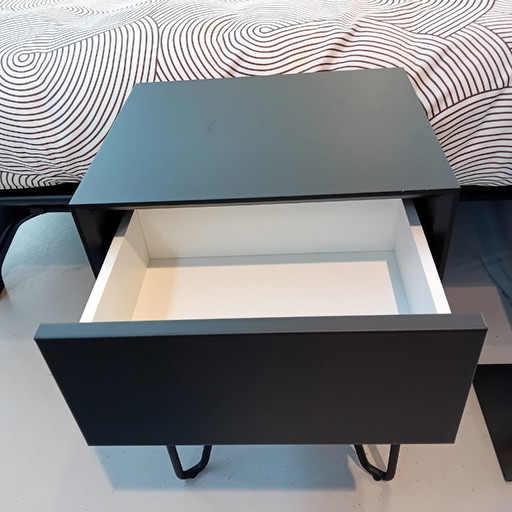 Comodino Pixel Auping nero intenso