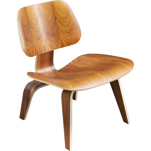 Chaise Lcw vintage en palissandre de Santos par Charles et Ray Eames pour Herman Miller, 2000