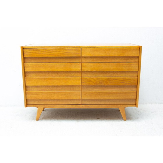 Image 1 of Vintage U-453 chest of drawers in oak by Jiri Jiroutek for Interiér Praha, Czechoslovakia 1960s