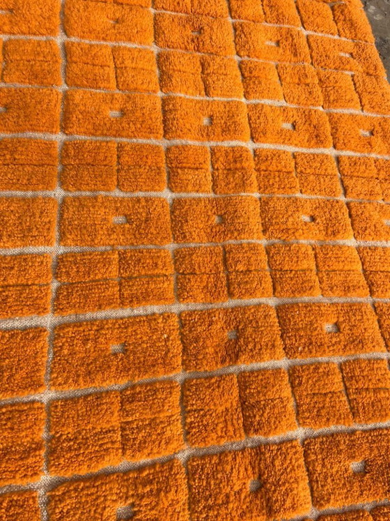 Image 1 of Oranger Berberwollteppich 250 cm x 150 cm