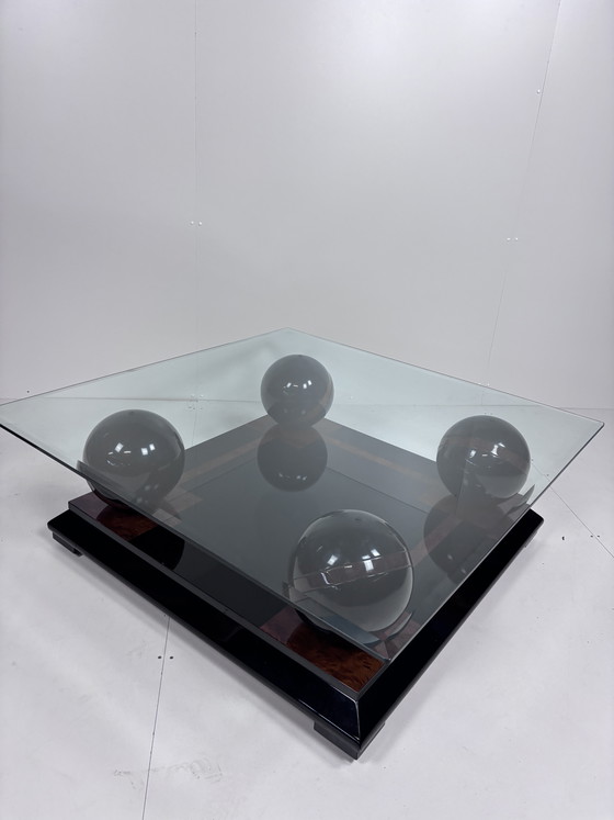 Image 1 of Vintage glass coffee table