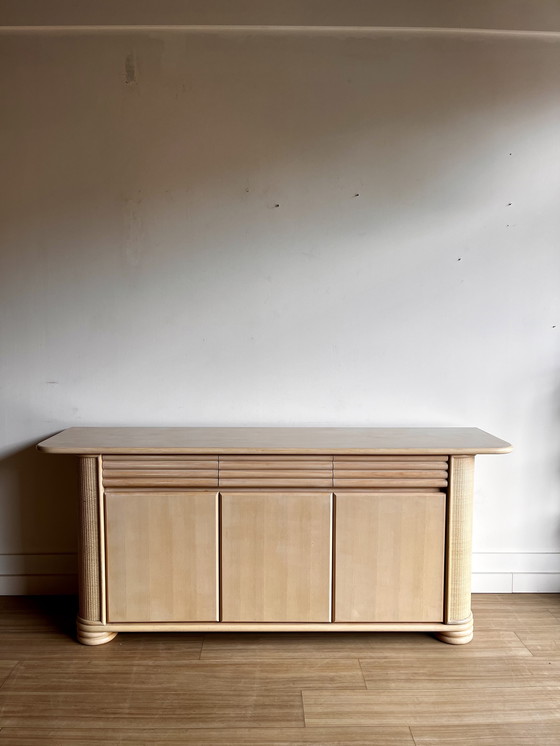 Image 1 of Buffet et commode en rotin de design italien