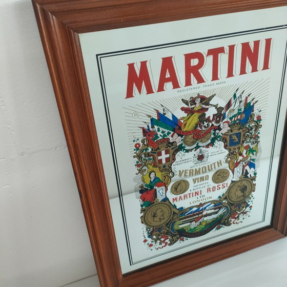 Image 1 of Decorazione da parete con specchio da pub Martini vintage (specchio)