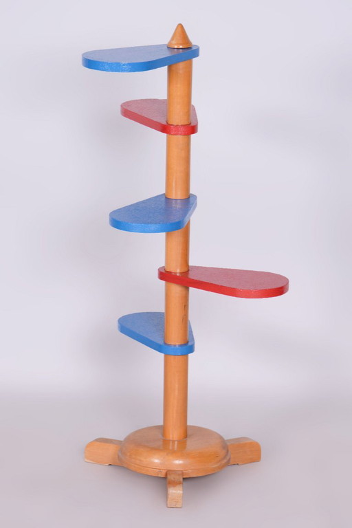 Soporte para flores original de mediados de siglo, de haya, checo, década de 1950. – plantentafel, Wood