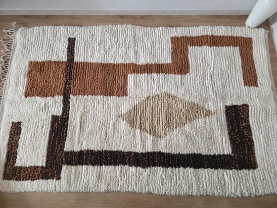 Tapis Marocain - Tapis Beni Ouraine - Fait Main Sur Mesure 150/250 Cm – Aime Té, Wool (photo 2 of 8)