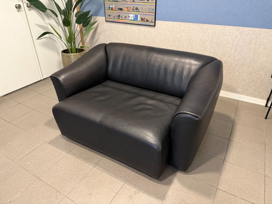 De Sede | DS47 | Schwarzes Büffelleder | 2 Stück – 2 Sitzer Sofas (photo 3 of 14)