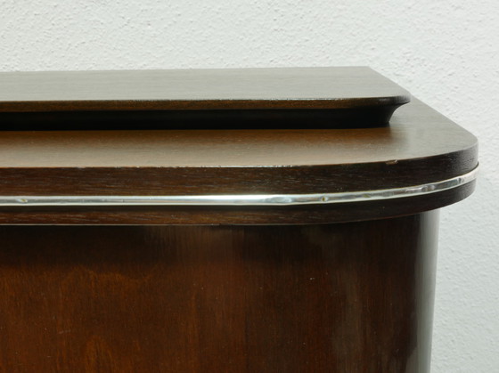 Image 1 of Vintage sideboard 60s - Lowboard walnut - Mid - Century Modern - Original Germany