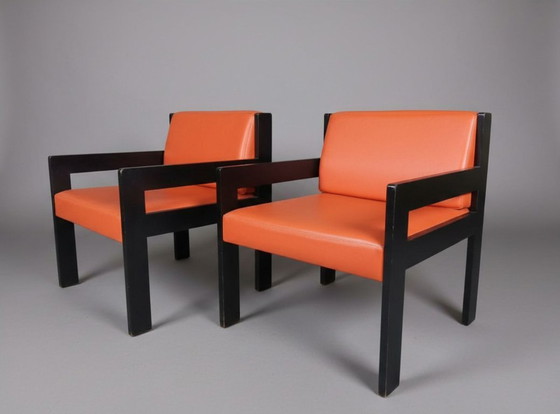 Image 1 of Vintage lounge stoelen uit backstage Trix Antwerpen - set van 2