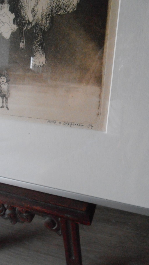 Dessin original - Signé b.r. - Edition 1/20.1984