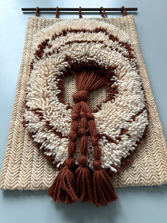 Vintage wandtapijt – Wanddecoratie, Wol (photo 3 of 5)