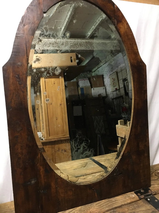 Ovaler Facettenspiegel 92x63 – Holz (photo 3 of 10)