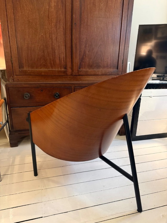 Philippe Starck Pratfall Armchair – Wood, Leather (photo 4 of 10)
