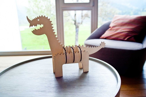 The Monster - a wooden ornament made in Italy by Ulap design