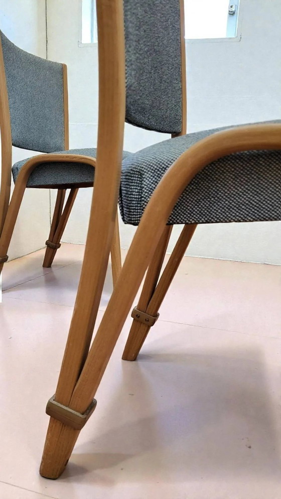 4 chaises Bow wood, édition Steiner, 1950 – Bode, Chaises de salle à manger (photo 6 of 11)