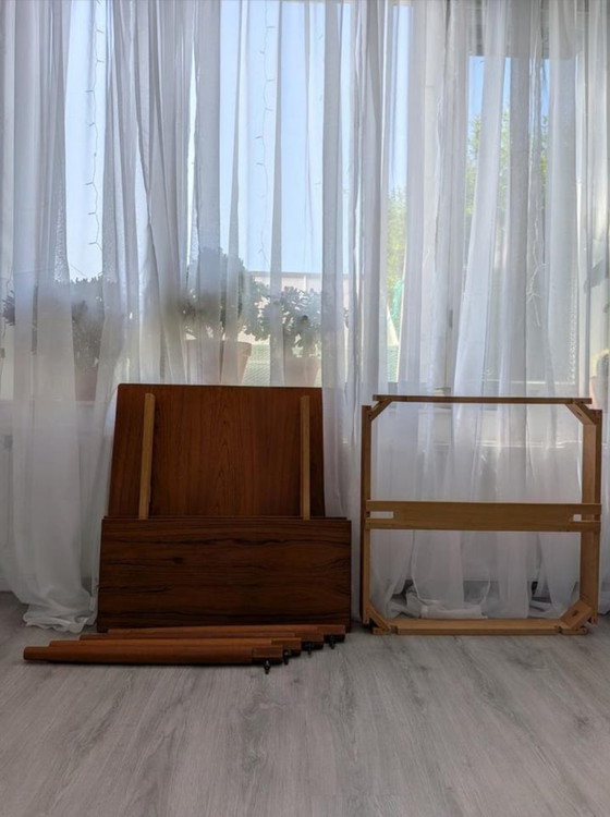 Image 1 of Mid-Century teak extendable dining table 60s