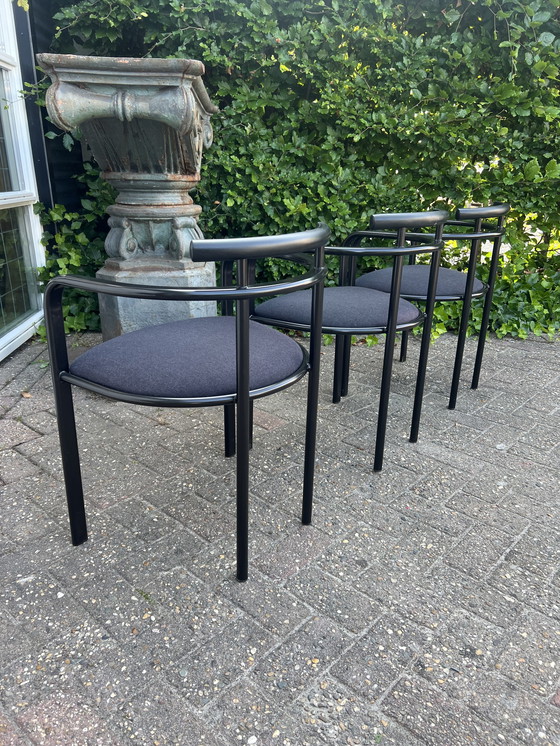 Image 1 of Ensemble de 3 chaises de salle à manger postmodernes, Segis