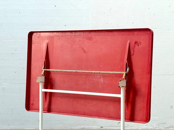 Tavolo Pieghevole Vintage Svizzero – Rosso & Bianco, Mid-Century – Tavoli da giardino, Altro (photo 10 of 15)