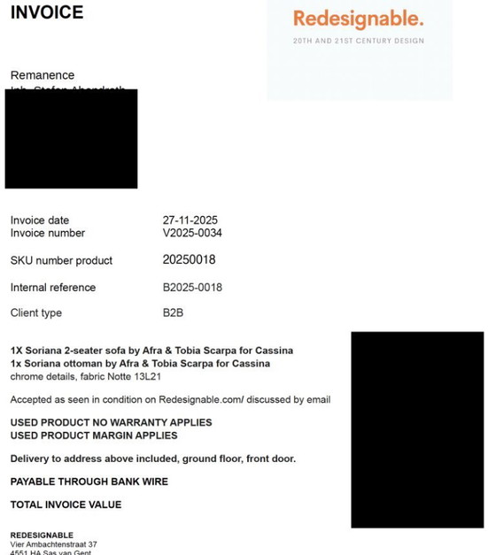 Image 1 of Divano vintage a 2 posti Soriana di Afra e Tobia Scarpa in Bouclé blu notte