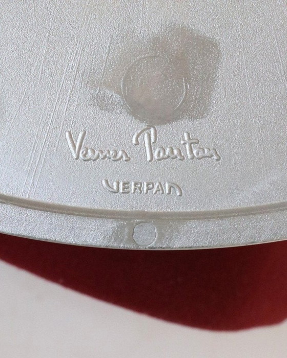 Poltrone Verner Panton Rosso Bordeaux Serie System 1-2-3 – Verpan, Textile, Wool (photo 13 of 15)