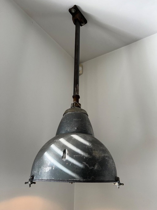 Due lampade a sospensione in stile industriale – hanglampen, Glass (photo 2 of 12)