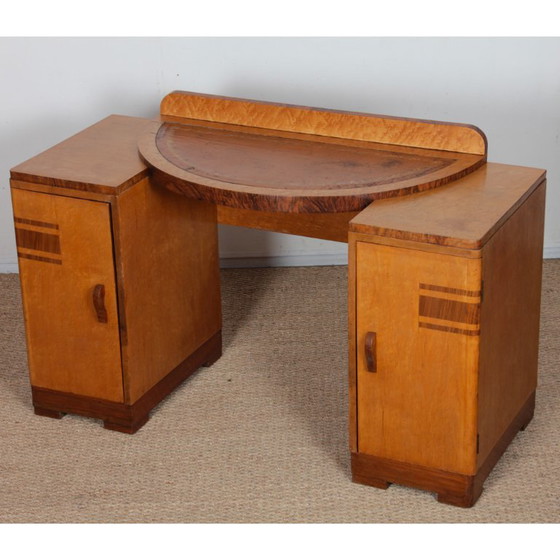 Houten kaptafel/bureau, Engels werk uit de jaren 30 – Wood (photo 2 of 9)