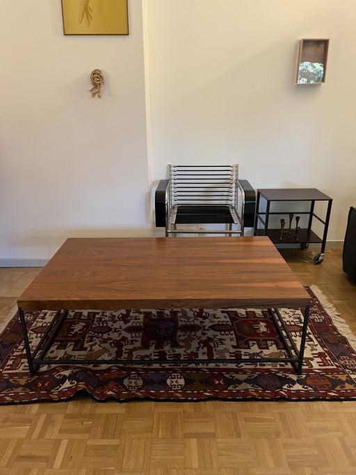 table basse en bois et métal – salontafels, Metal, Wood (photo 2 of 5)