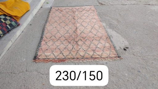 Handgeknoopt Berber kleed wol 230x150cm