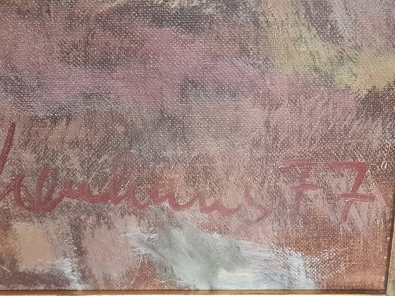 Image 1 of Oil painting by the landscape painter Clemens Neuhaus, 1977