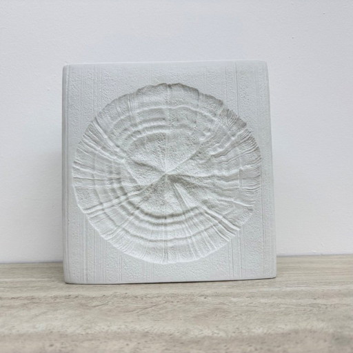 Seltene weiße Keramikvase von Rosenthal Martin Freyer, 1960er Jahre