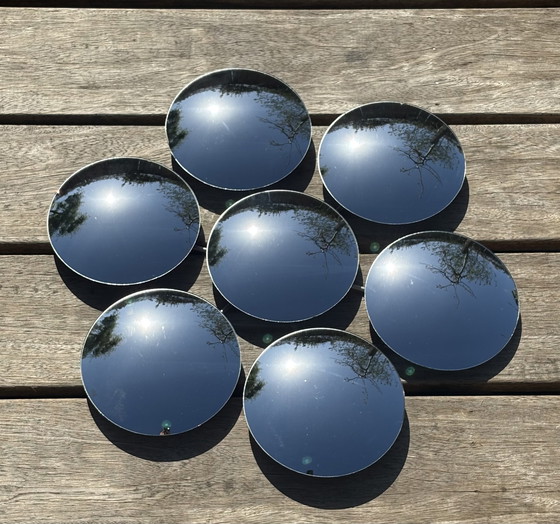 Image 1 of Vintage design spherical glass mirror round flower shape Bubble Mirror