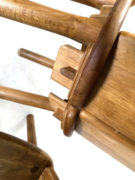 Image 1 of 4x vintage eetkamerstoel model ‘Opus’, Erwin Berghammer ‘80