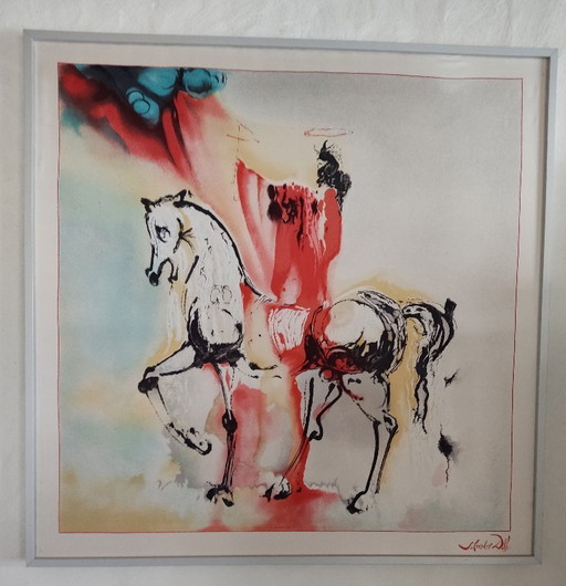 Serigraphs on pure twill silk by Salvador Dalí