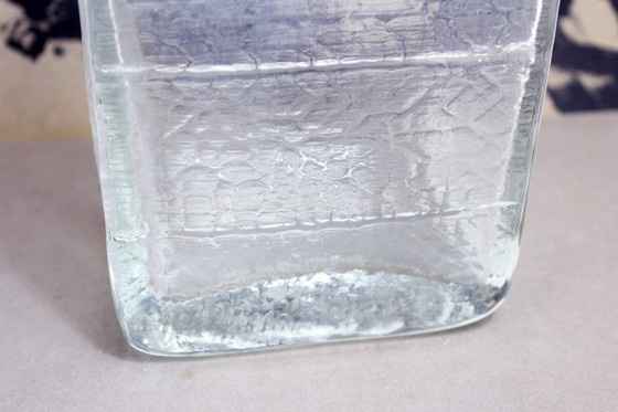 Image 1 of Large Glass Vase Lindshammar Glasbruk 1970