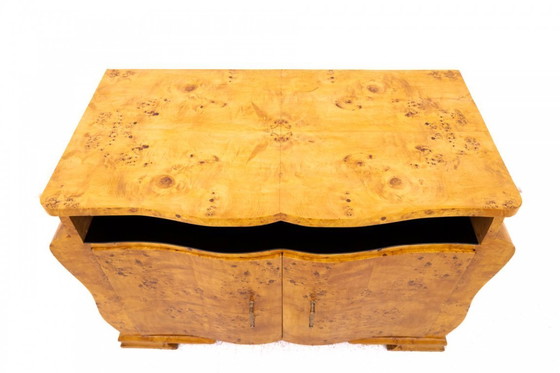 Image 1 of Art Deco ladekast uit de jaren 1940, Polen.