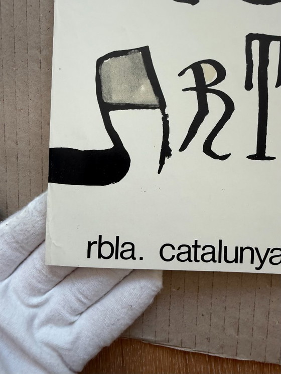 Joan Miró (1893-1983), Galería Artema Barcelona, ​​1980, originele vintage tentoonstellingsposter, gedrukt (photo 3 of 11)