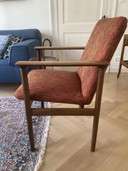 Fauteuil Fristho vintage, nouveau revêtement