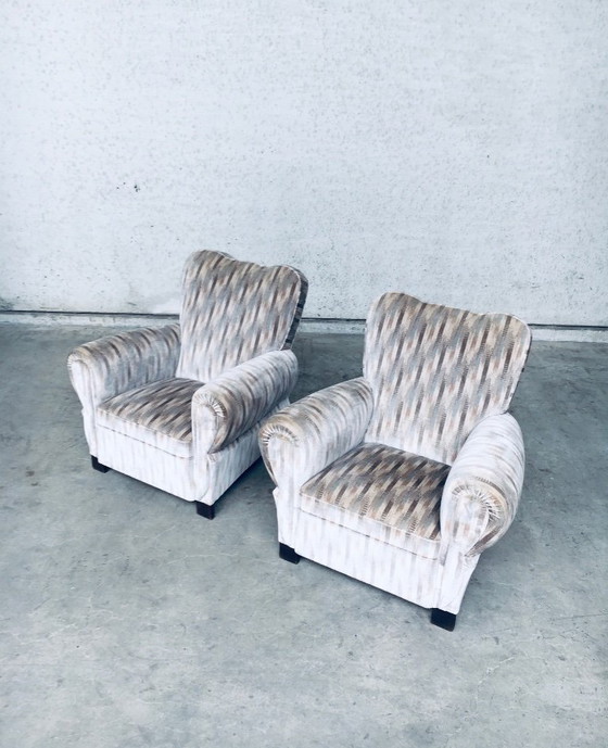 Image 1 of Ensemble de fauteuils de salon Art Déco, Belgique, années 1940