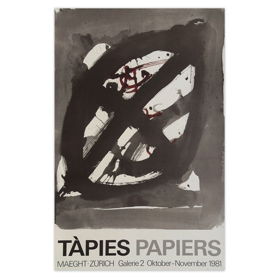 Image 1 of Antoni TAPIES Expo - Maeght Zürich-poster 1981