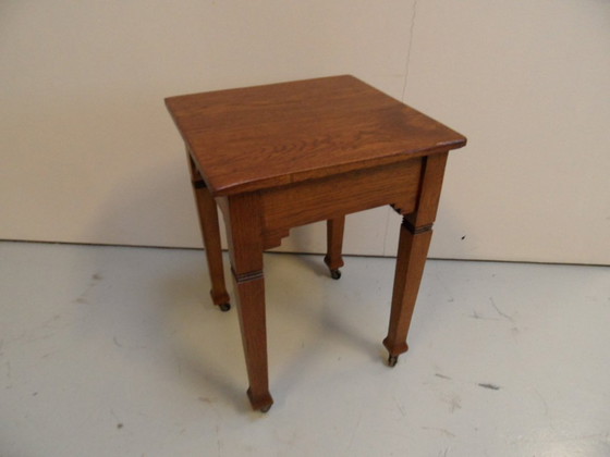 Image 1 of Vintage oak side table