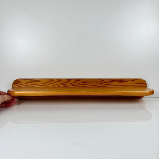 Mensola minimalista in pino, 1970/80