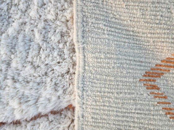 Tappeto Beni Ouarain 300x200 cm – Lana avorio spessa, motivi a rombi – Tappeti, Cotone, Bohemian (photo 7 of 14)