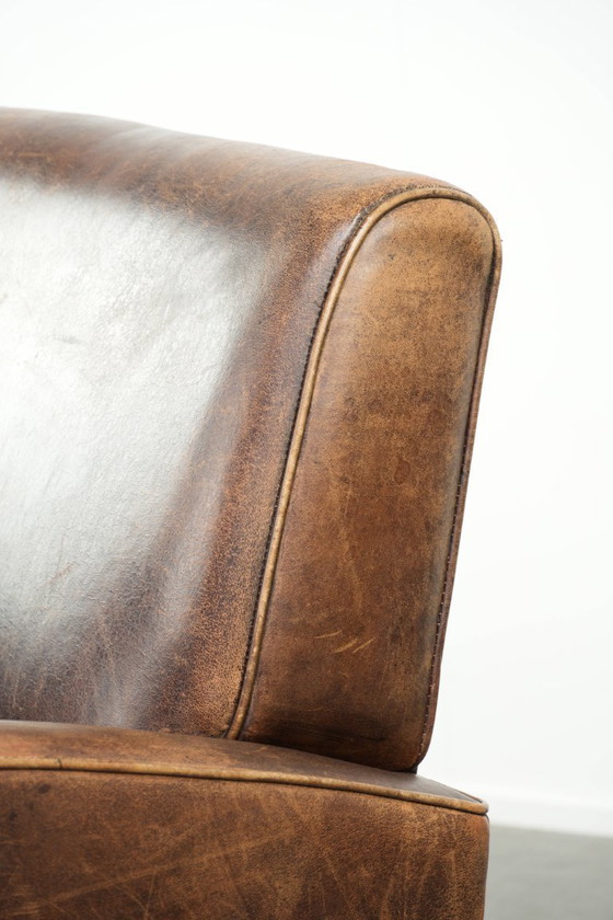 Image 1 of Sessel aus Schaffellleder mit wunderschönem, zeitlosem Design und herrlich warmen Farben