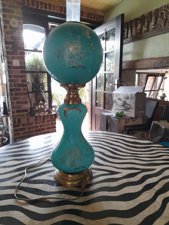 Image 1 of lámpara opalina mid century