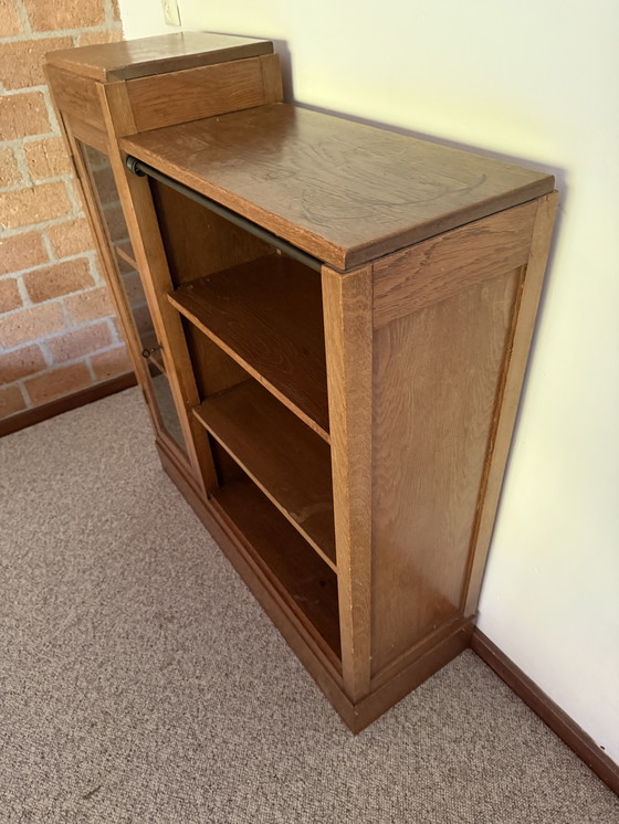 Image 1 of Mobiletto portaoggetti in rovere Art Déco